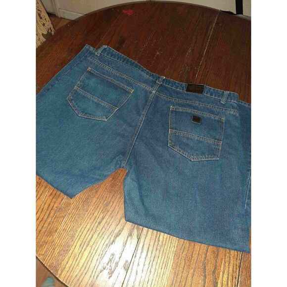 42x34 Blue Buffalo Outdoors Denim Blue Jeans Straight Leg Good Used Condition - Picture 5 of 5